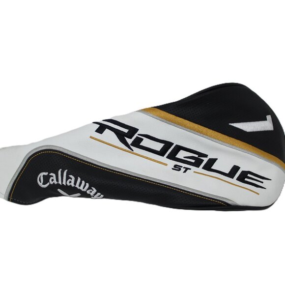 CALLAWAY ROGUE ST GOLF DRIVER HEADCOVER - BLACK WHITE GOLD HEAD COVER GREAT - Picture 1 of 7